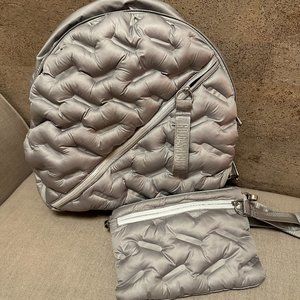 GO DASH puffy round backpack and crossbody purse set